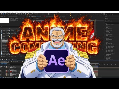 Anime Compositing Full process in After Effect// Recreate "GARP GALAXY IMPACT "
