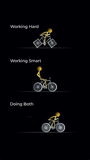 Hard Work + Smart Work = True Success 💥 | Stop Chasing the Wrong Way! #enjoysuccess #financegoals
