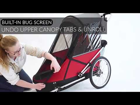 WIKE Assembly | Large Special Needs Bicycle Trailer: 3-in-1 Trailer, Stroller, Jogging Stroller