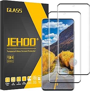 [2 Pack] Screen Protector for Samsung Galaxy S20 5G 6.2-Inch, 9H Tempered Tempered Glass Film, Fingerprint Unlock, Scratch Resistant, Easy Installation, Case Friendly