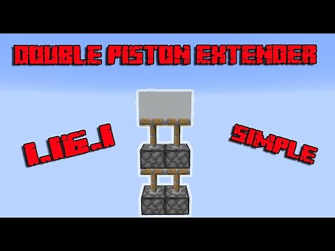 How to Make a Double Piston Extender in 1.16.4