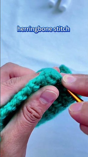 Herringbone stitch #crochet #crochetpatterns