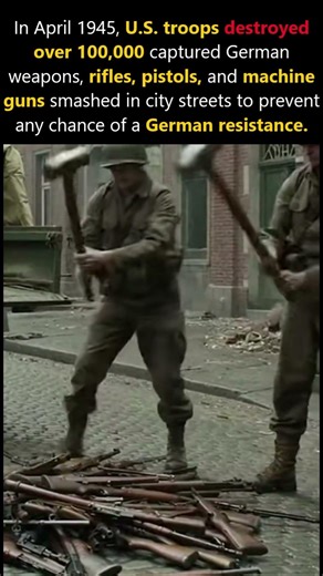 The Day U.S. Troops Erased 100,000 German Weapons in WW2 #shorts