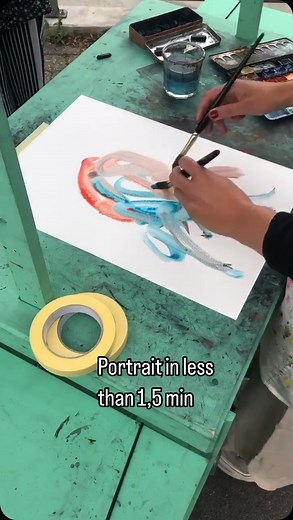 74K views · 100 reactions | Portrait drawing in REAL TIME ✨ One...