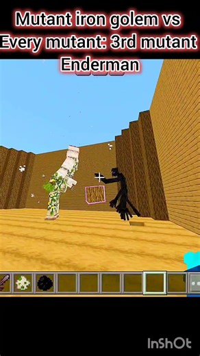 MUTANT iron golem vs every MUTANT (mutant enderman) part 3 #shorts