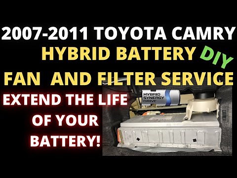 How To replace Hybrid Battery Fan Filter and Fan : 2007-2011 Camry hybrid