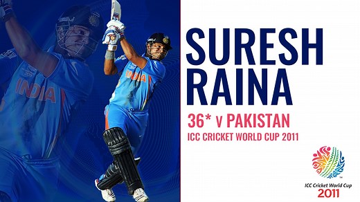 2.5M views · 10K reactions | How many of you remember Suresh Raina's  39-ball 36* against Pakistan from the 2011 ICC Men's Cricket World Cup semi-final? | ICC - International Cricket Council | Facebook