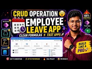 CRUD in Power Apps FULL APP BUILD 🚀 Employee Leave App + App Formulas, With, UDF & Coalesce Explain