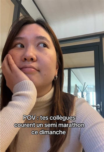 J’ai rien compris, la dernière fois que j’ai couru c’était au cross du collège en 5eB #semimarathon #humour #collegue #travail