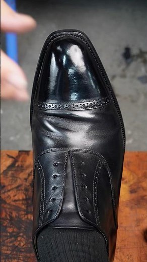 INCREDIBLE Mirror Shine Ever | ShoeShine ✨(Satisfying) #asmr #shoeshine #satisfying