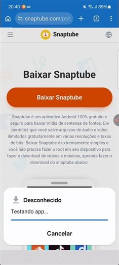 🔥 COMO BAIXAR O SNAPTUBE ATUALIZADO 2026! 📲 (NOVO MÉTODO)