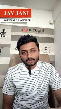 Jay Jani – Python Developer | Acquaint Softtech