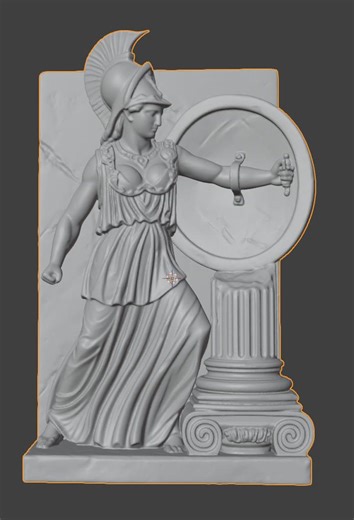 Fermalibri Atena STL – File di stampa 3D della statua della dea greca – Scultura decorativa classica per mensole – 180 mm - Etsy Italia