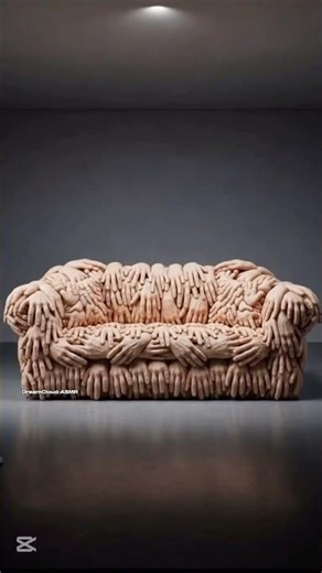 (ASMR) Would you sit on these crazy couches? 🖐️🧠 #hand #brain #mushroom
