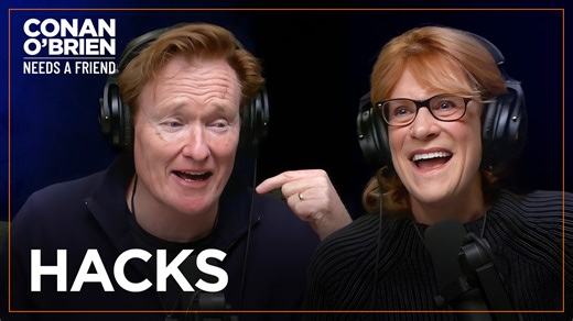 Conan remembers the “Hacks” scene that made him tear up and Carol Leifer reveals that Larry David refused to give a speech at her wedding. | Team Coco