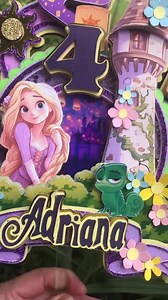 Personalized Rapunzel Cake Topper | Tangled Cake Topper | Tangled Birthday Topper | Princess Cake Topper. - Etsy