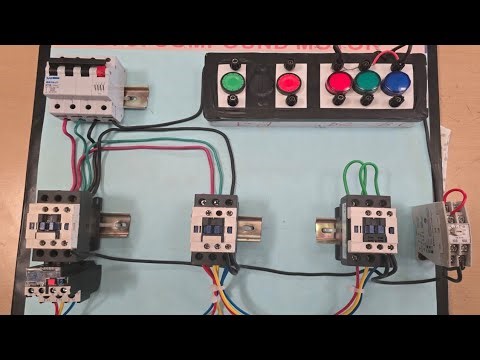 Star delta starter control wiring connection in hindi
