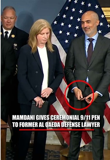 Mamdani is under fire after a symbolic 9/11 pen was handed to a former al Qaeda defense lawyer. After signing an executive order designating 9/11 a citywide day of remembrance, the pen was handed to his chief counsel, Ramzi Kassem. Kassem previously represented a convicted al Qaeda member whose brother-in-law was one of the hijackers aboard American Airlines Flight 77, which struck the Pentagon on 9/11. The moment is adding to the criticism Mamdani is already facing over his participation in 9/1
