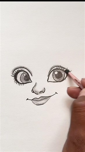 Cute girl face drawing ✍️ ll #drawing #art #sketch