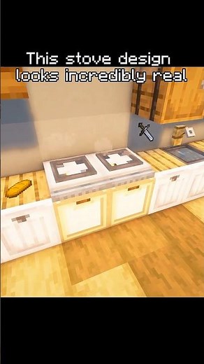 Realistic Kitchen Stove Build in Minecraft