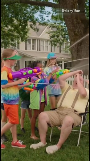 The first guy they cast took the whole “soak me” thing way too seriously. 😬 The producers knew instantly they needed… a different energy. (See previous post for the version of this mid-90s Super Soaker commercial that actually aired 👀📼) BRAND NEW PAGE btw – follow before the footage gets pulled 😭📼 #90sCommercial #LostMedia #DarkComedy #RetroHumor #CursedAd | Riory1fun Videos