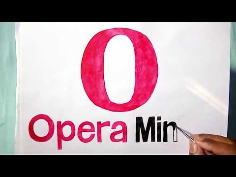 How to draw the Opera Mini logo