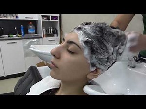 Perfect Relaxing ASMR Female Head Massage Shampoo Massage Hair Wash