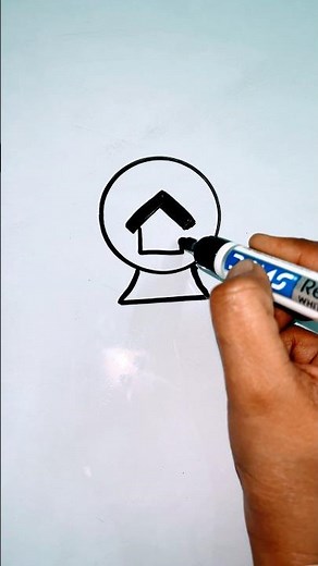 Snow globe #howtodraw #kidsdrawing #shorts ‪@PalakEducationArts‬