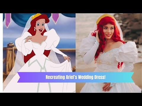 Recreating Ariel's Wedding Dress from The Little Mermaid!