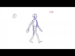 Complete Basic Walk cycle (24/12fps)