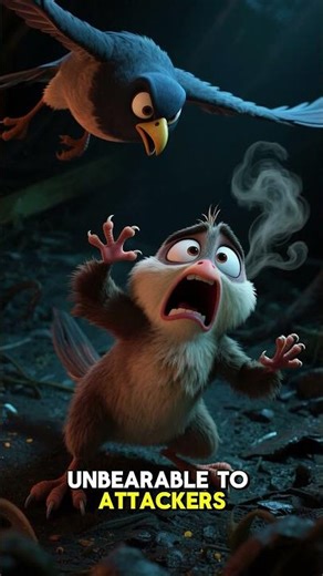 The bird that vomits on predators #animalfacts #wildlife #funfacts