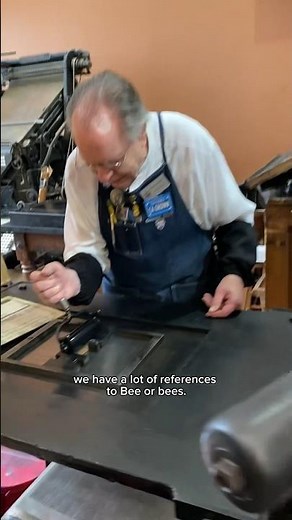 Printing a very busy bee and discussing the Sacramento Bee for World Bee Day 🐝 (May 20)