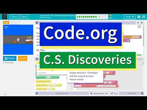 Code.org Lesson 26.10 The Game Design Process | Answer Tutorial | CS Discoveries Unit 3