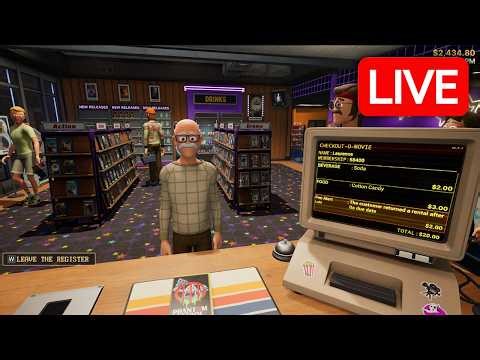 Playing a New Simulator About Running a Video Store - Retro Rewind LIVE 🔴