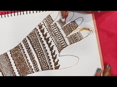 Easy Full Hand Mehndi Design for Beginners | Step by Step Arabic Style Tutorial