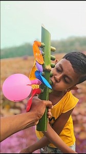 Amazing Homemade Bamboo Balloon Inflator Machine | DIY Creative Science Project