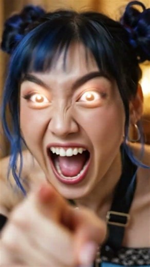 His hair EXPLODED! #huntrix #kpopdemonhunters #cosplay #mira #zoey #kpop