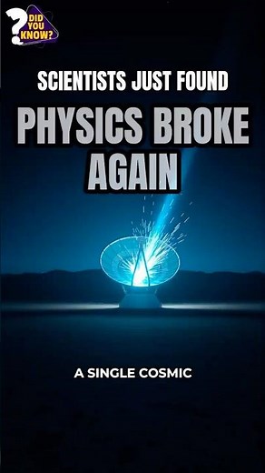 The Cosmic Ray That Broke Physics Was Just Explained