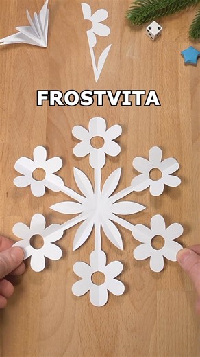 HOW TO MAKE A SNOWFLAKE FLOSTVITA OUT OF PAPER | CHRISTMAS DECORATION IDEAS INCLART