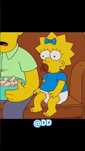 Maggie poops her diaper Simpsons