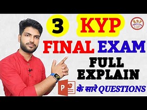 Kyp final exam question 2022. part - 3. Kyp cit final exam question 2022. power point ke question.