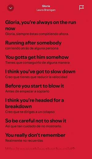 Explore the Lyrics of Gloria by Laura Branigan