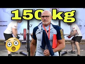 Luis De La Fuente levanta 150 kg en press de banca - increíble
