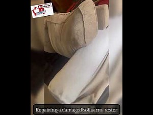 Sofa arm damaged (completa repairing process)