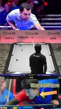FLORIDA OPEN TRACK 1 CARLO BIADO VS ROLAND GARCIA #9ball #billiards #pool1 #ball #carlobiado