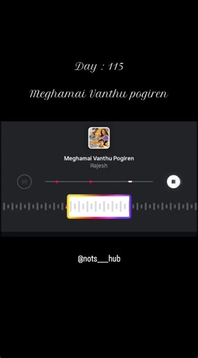 🎶🎵𝓯𝓮𝓮𝓵 𝓽𝓱𝓮 𝓶𝓾𝓼𝓲𝓬🎼🎧 on Instagram: "Meghamai Vanthu Pogiran🦋🌸 #instagramreels #instamood #likeback #storytime #reelsinstagram reelsvideo noteslessinstanotes notesideas notessongs noteshelf notes trendingsongs trending foryou foryoupage foryoupageofficial fornotes notes8 love lovenotes"