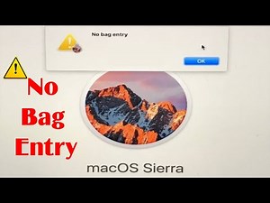 Macbook air No bag entry? Fix an error occurred while preparing the installation
