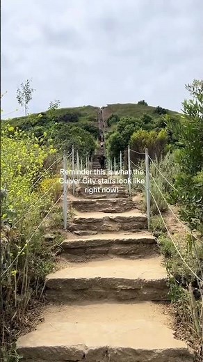 The view is worth it 🏔️ Who’s hiking the Culver City stairs? #LA #LABucketlist