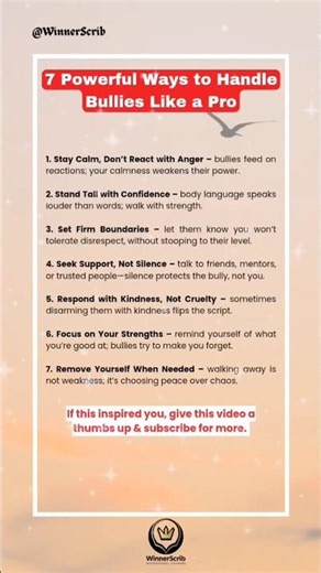 Don’t Let Bullies Win – 7 Ways to Take Back Control #lifelessons #dailymotivation