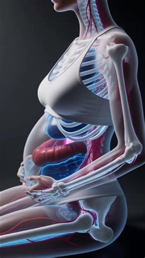 3D Anatomical View of a Pregnant woman #3danimation #viral #pregnant #biology